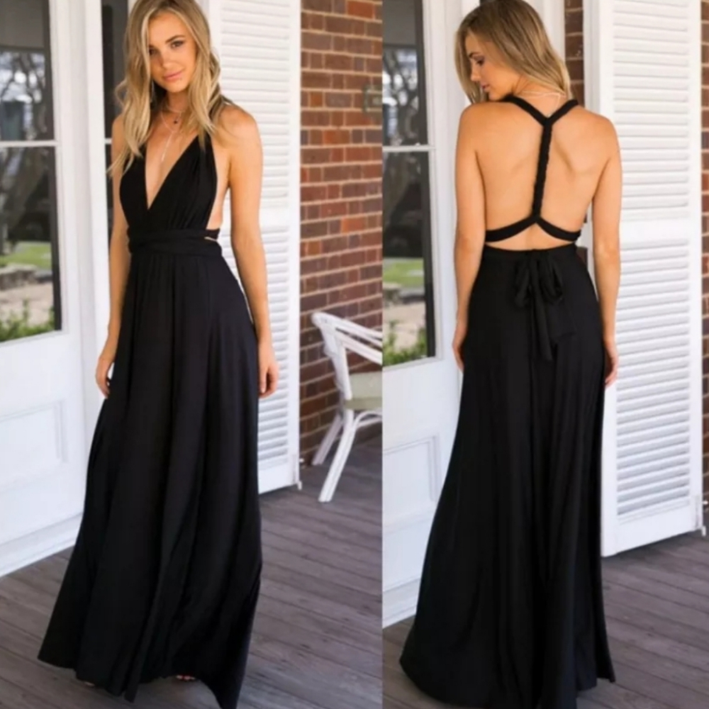 MULTIWAY WRAP CONVERTIBLE MAXI DRESS